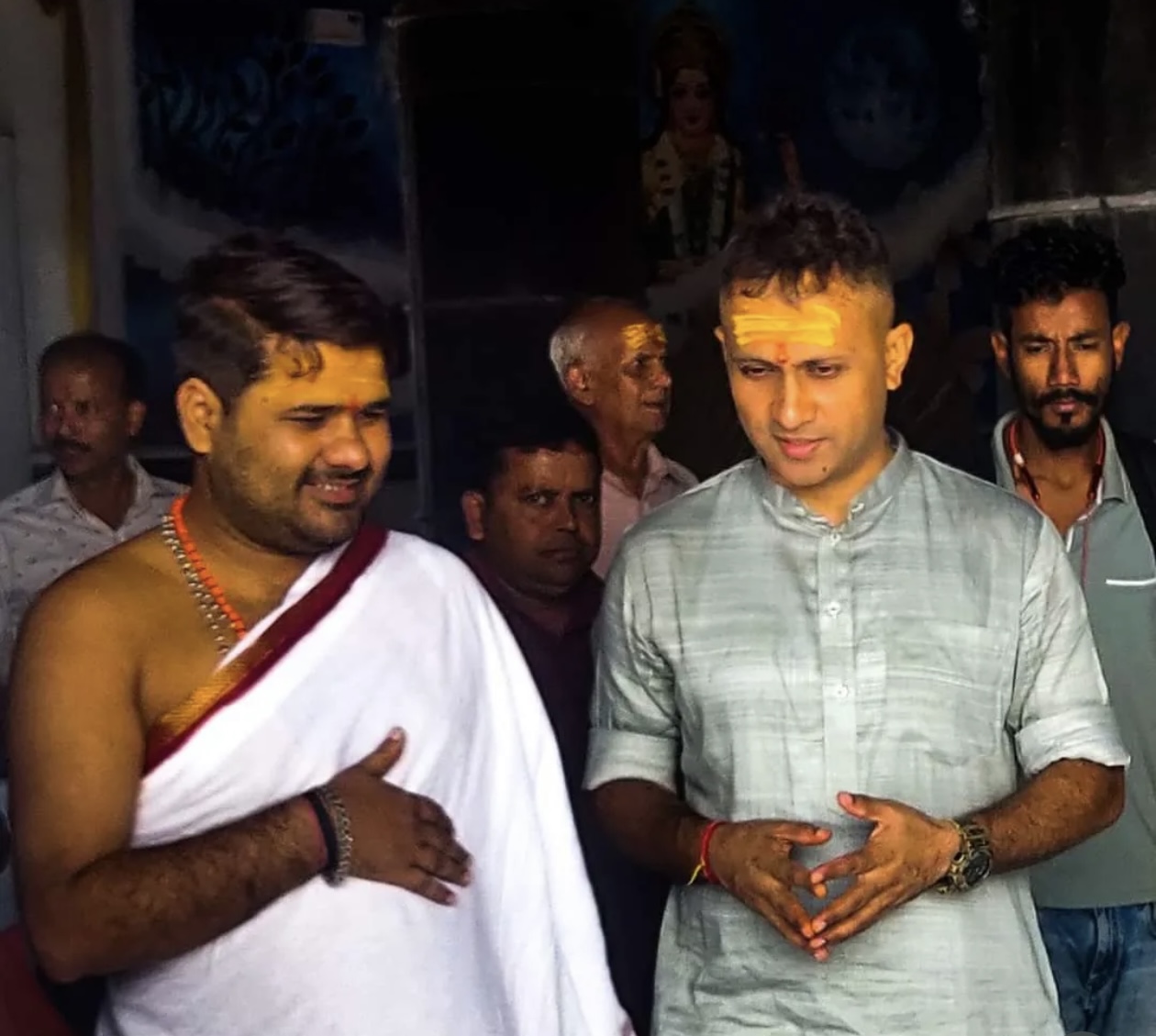 Temple Visit — With Devotees, Buxar